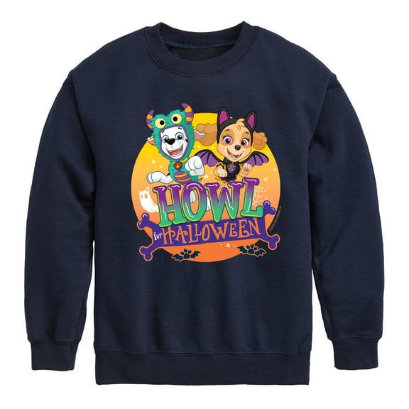 Paw Patrol - Howl For Halloween - Toddler And Youth Crewneck Fleece Sweatshirt