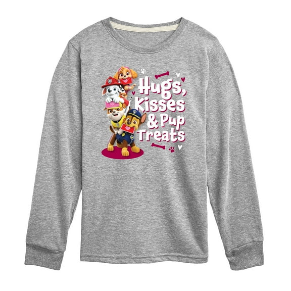 Paw Patrol - Hugs Kisses Pup Treats - Toddler And Youth Long Sleeve Graphic T-Shirt