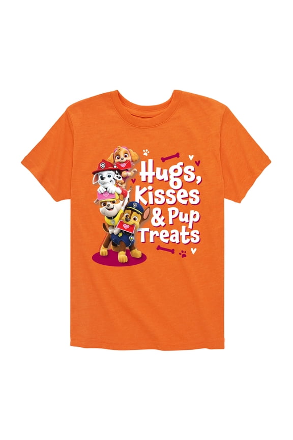 - Hugs Kisses Pup Treats - Toddler And Youth Short Sleeve Graphic T-Shirt