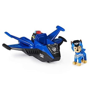 Paw Patrol, Jet to The Rescue Chases Deluxe Transforming Vehicle Toy with Lights and Sounds