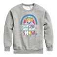 thumbnail image 1 of Paw Patrol - Just A Pup Who Loves Snow - Toddler And Youth Crewneck Fleece Sweatshirt, 1 of 6