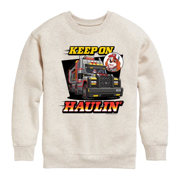 Paw Patrol - Keep On Haulin - Toddler And Youth Crewneck Fleece Sweatshirt