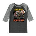 thumbnail image 1 of Paw Patrol - Keep On Haulin - Toddler And Youth Raglan Graphic T-Shirt, 1 of 7