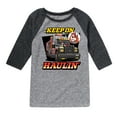 thumbnail image 1 of Paw Patrol - Keep On Haulin - Toddler And Youth Raglan Graphic T-Shirt, 1 of 6