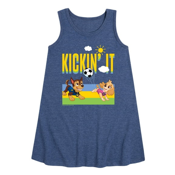 Paw Patrol - Kickin It - Toddler & Youth Girls A-line Dress