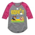 thumbnail image 1 of Paw Patrol - Kickin It - Toddler & Youth Girls Raglan Graphic T-Shirt, 1 of 6
