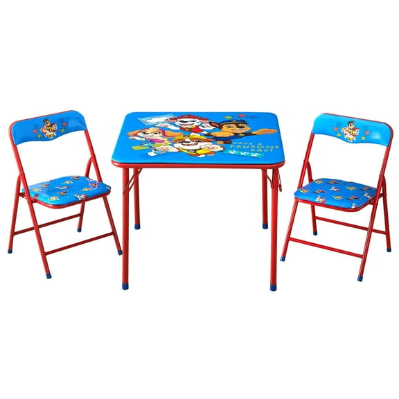 Paw Patrol Kids' 3-Piece Table and Chairs Set, Blue/Red