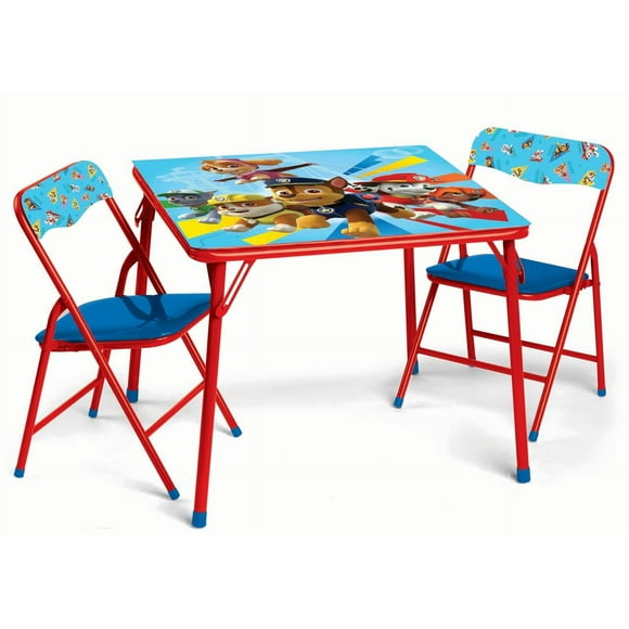 Paw Patrol Kids Activity Table and Chair Set, Multi-Color, 3-Piece