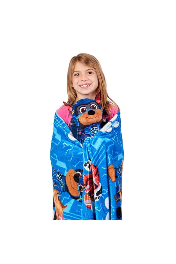 Kids Plush Hugger with Silk Touch Throw Blanket Set, 50x60 inches – Ultra Soft Plush Character Pillow for Kids