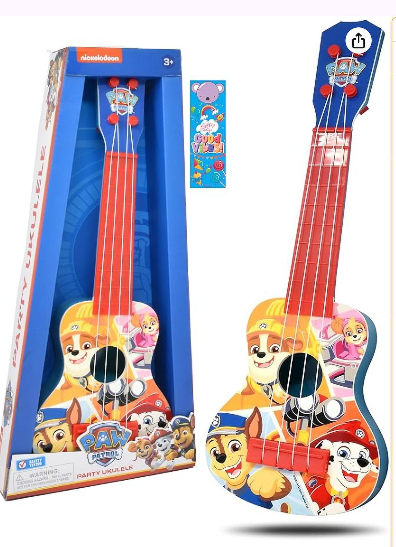Paw Patrol Kids Toy Ukulele Guitar 4 String for Toddlers Party Guitar Ukulele Play Musical Instrument Mini Children Guitar Beginner for Kids