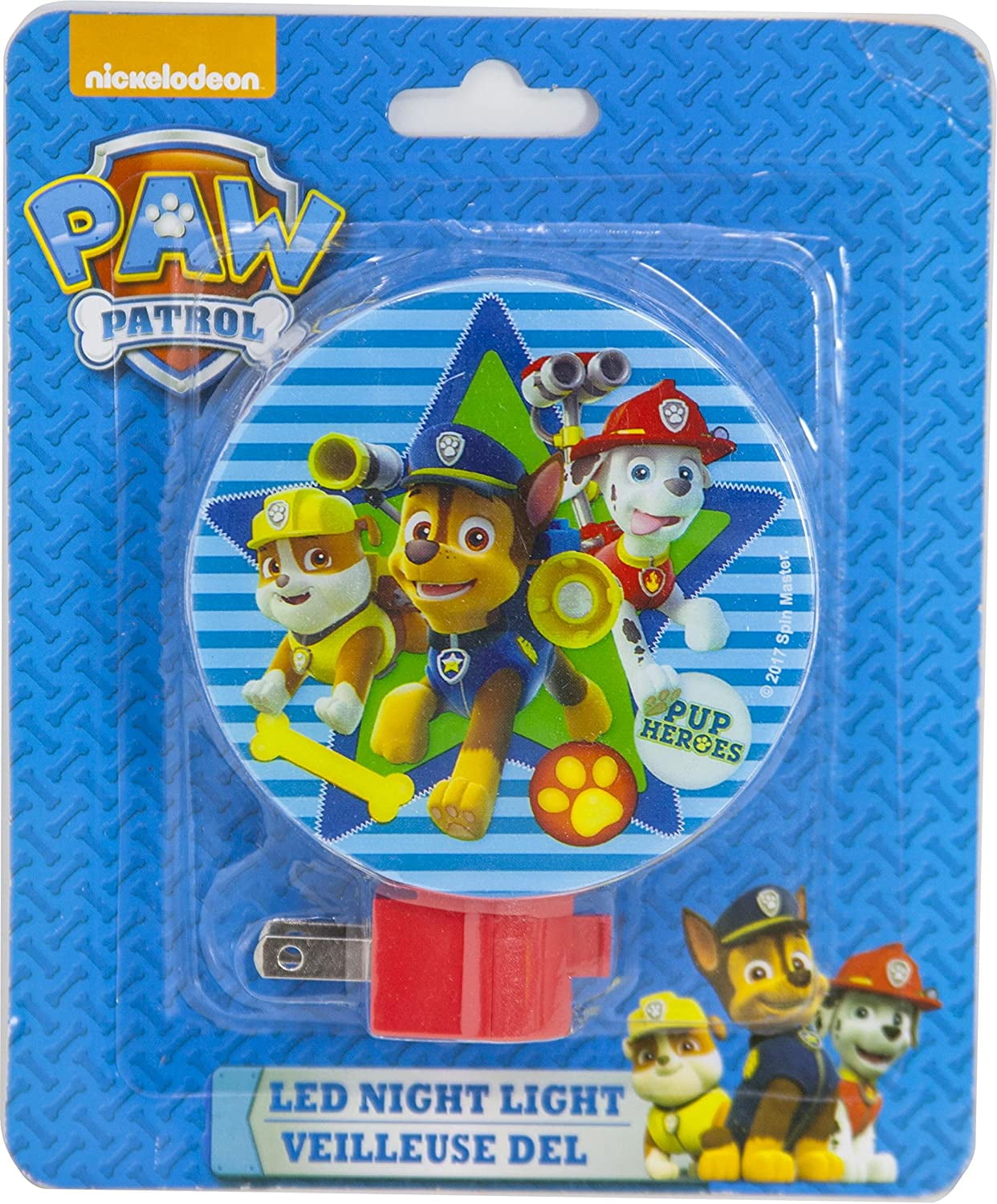 Nickelodeon PAW Patrol Blue LED Auto On/Off Night Light in the