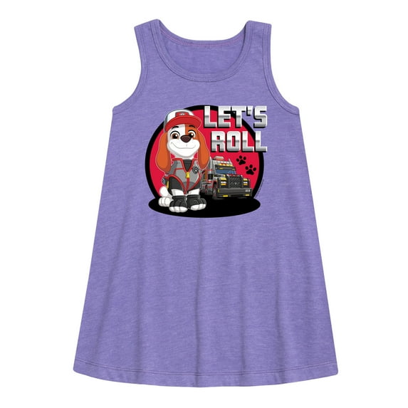 Paw Patrol - Let's Roll Al - Toddler and Youth Girls A-line Dress