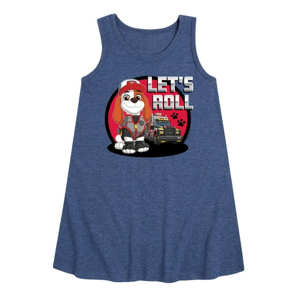Paw Patrol - Let's Roll Al - Toddler and Youth Girls A-line Dress