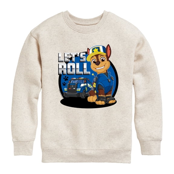 Paw Patrol - Let's Roll Chase - Toddler And Youth Crewneck Fleece Sweatshirt