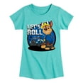 thumbnail image 1 of Paw Patrol - Let's Roll Chase - Toddler And Youth Girls Short Sleeve Graphic T-Shirt, 1 of 6