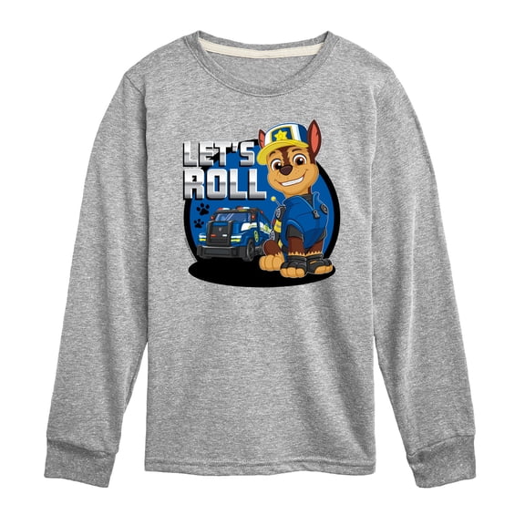 Paw Patrol - Let's Roll Chase - Toddler And Youth Long Sleeve Graphic T-Shirt