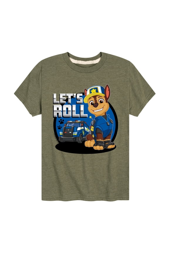 - Let's Roll Chase - Toddler And Youth Short Sleeve Graphic T-Shirt