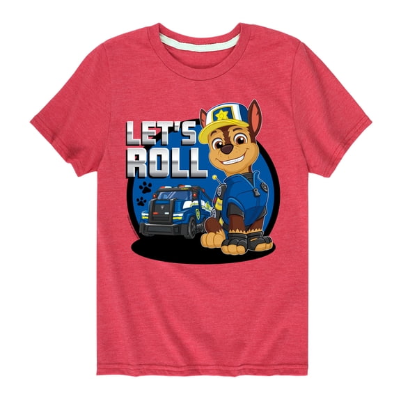 Paw Patrol - Let's Roll Chase - Toddler And Youth Short Sleeve Graphic T-Shirt