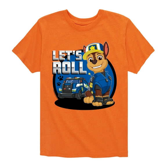 Paw Patrol - Let's Roll Chase - Toddler And Youth Short Sleeve Graphic T-Shirt