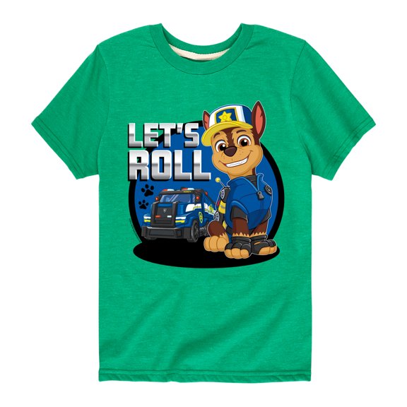 Paw Patrol - Let's Roll Chase - Toddler And Youth Short Sleeve Graphic T-Shirt