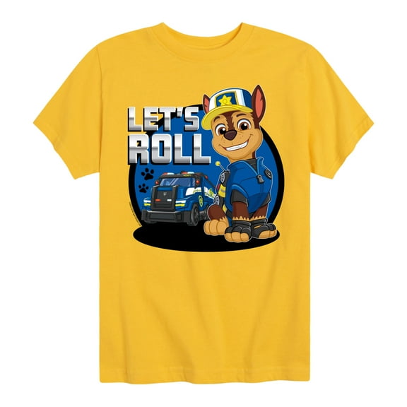 Paw Patrol - Let's Roll Chase - Toddler And Youth Short Sleeve Graphic T-Shirt