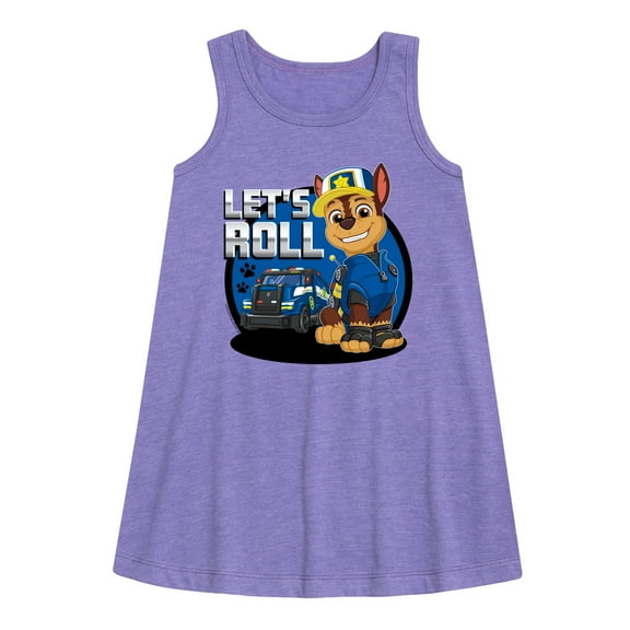 Paw Patrol - Let's Roll Chase - Toddler and Youth Girls A-line Dress