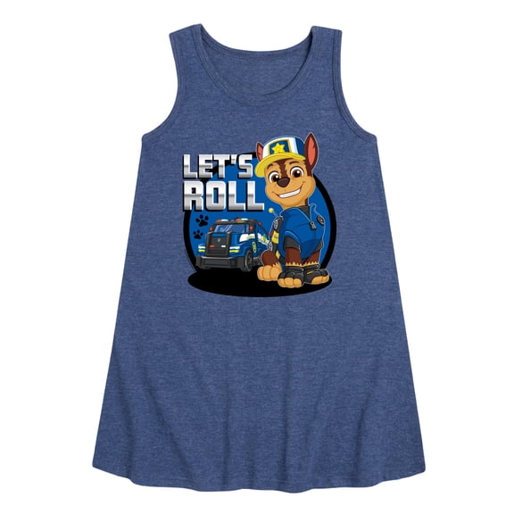 Paw Patrol - Let's Roll Chase - Toddler and Youth Girls A-line Dress