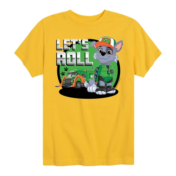 Paw Patrol - Let's Roll Rocky - Toddler And Youth Short Sleeve Graphic T-Shirt