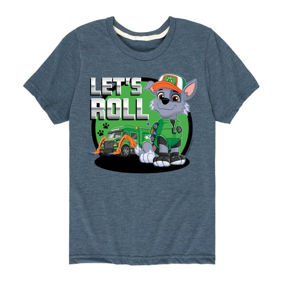 Paw Patrol - Let's Roll Rocky - Toddler And Youth Short Sleeve Graphic T-Shirt