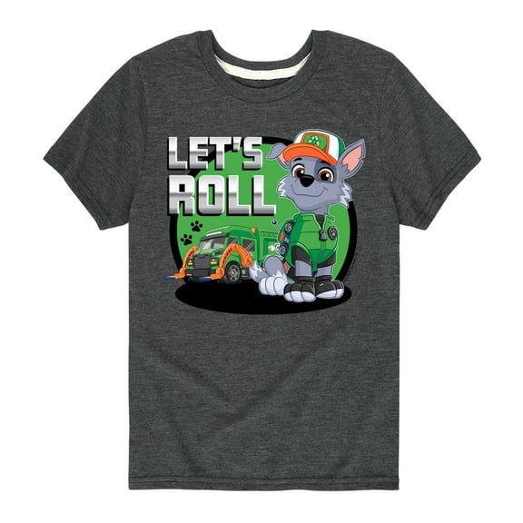 Paw Patrol - Let's Roll Rocky - Toddler And Youth Short Sleeve Graphic T-Shirt