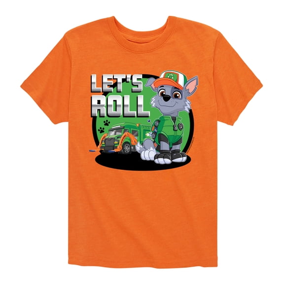 Paw Patrol - Let's Roll Rocky - Toddler And Youth Short Sleeve Graphic T-Shirt