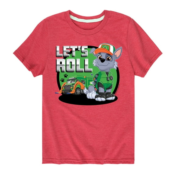 Paw Patrol - Let's Roll Rocky - Toddler And Youth Short Sleeve Graphic T-Shirt