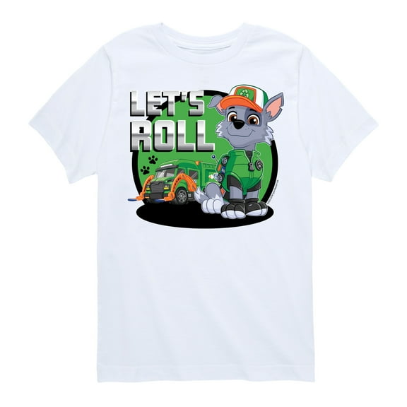 Paw Patrol - Let's Roll Rocky - Toddler And Youth Short Sleeve Graphic T-Shirt