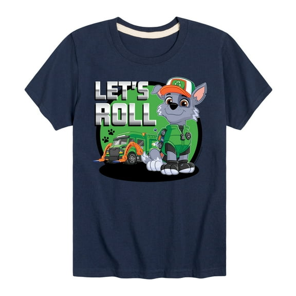Paw Patrol - Let's Roll Rocky - Toddler And Youth Short Sleeve Graphic T-Shirt