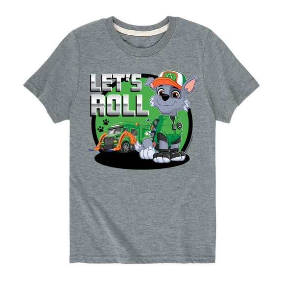 Paw Patrol - Let's Roll Rocky - Toddler And Youth Short Sleeve Graphic T-Shirt