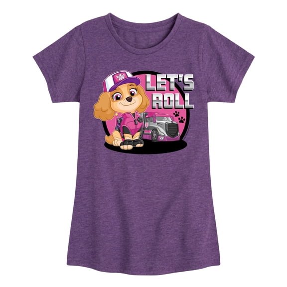 Paw Patrol - Let's Roll Skye - Toddler And Youth Girls Short Sleeve Graphic T-Shirt