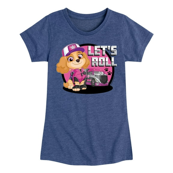 Paw Patrol - Let's Roll Skye - Toddler And Youth Girls Short Sleeve Graphic T-Shirt