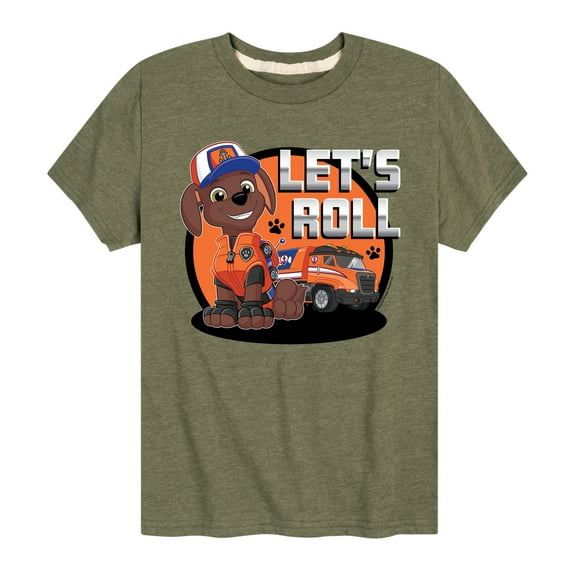 Paw Patrol - Let's Roll Zuma - Toddler And Youth Short Sleeve Graphic T-Shirt