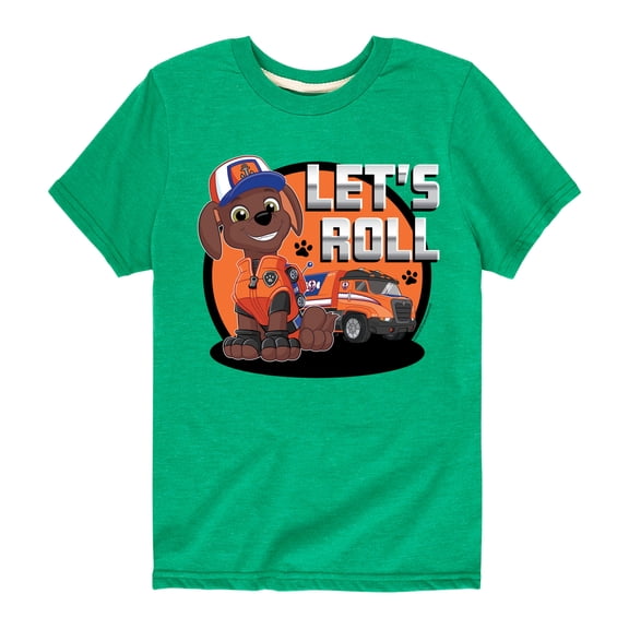 Paw Patrol - Let's Roll Zuma - Toddler And Youth Short Sleeve Graphic T-Shirt