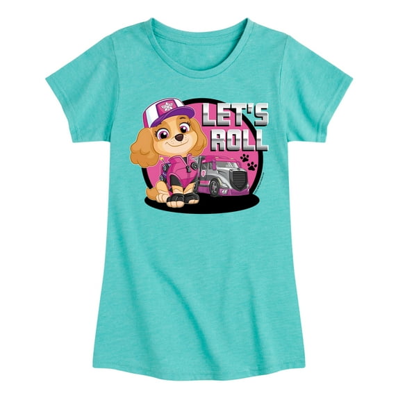 Paw Patrol - Let's Roll Skye - Toddler And Youth Girls Short Sleeve Graphic T-Shirt