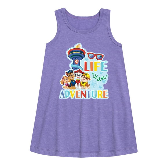 Paw Patrol - Life Is An Adventure - Toddler And Youth Girls Fleece Dress