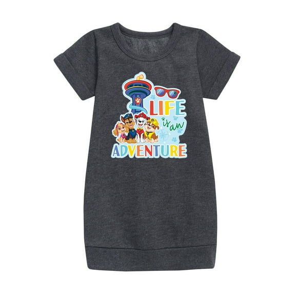 Paw Patrol - Life Is An Adventure - Toddler And Youth Girls Fleece Dress