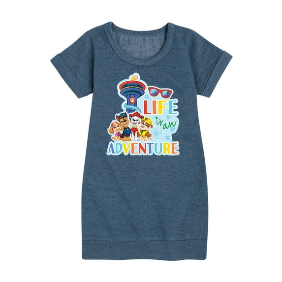 Paw Patrol - Life Is An Adventure - Toddler And Youth Girls Fleece Dress