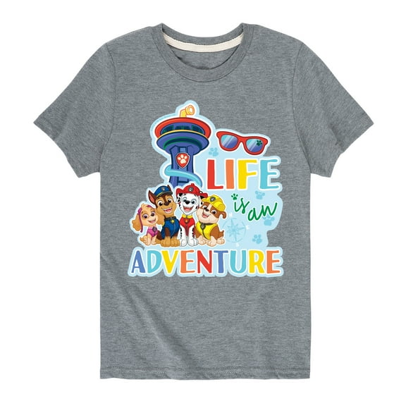 Paw Patrol - Life Is An Adventure - Toddler And Youth Short Sleeve Graphic T-Shirt