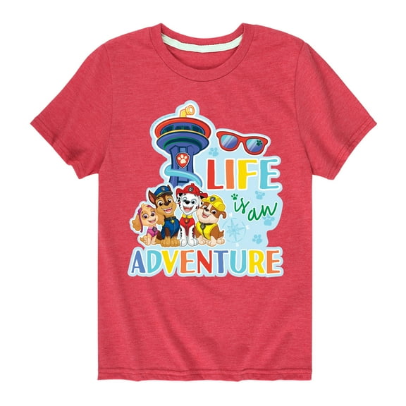 Paw Patrol - Life Is An Adventure - Toddler And Youth Short Sleeve Graphic T-Shirt
