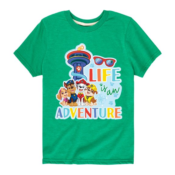 Paw Patrol - Life Is An Adventure - Toddler And Youth Short Sleeve Graphic T-Shirt