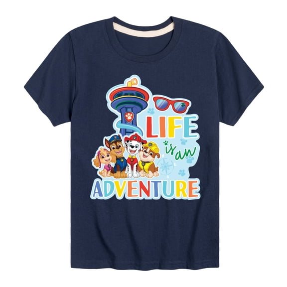 Paw Patrol - Life Is An Adventure - Toddler And Youth Short Sleeve Graphic T-Shirt