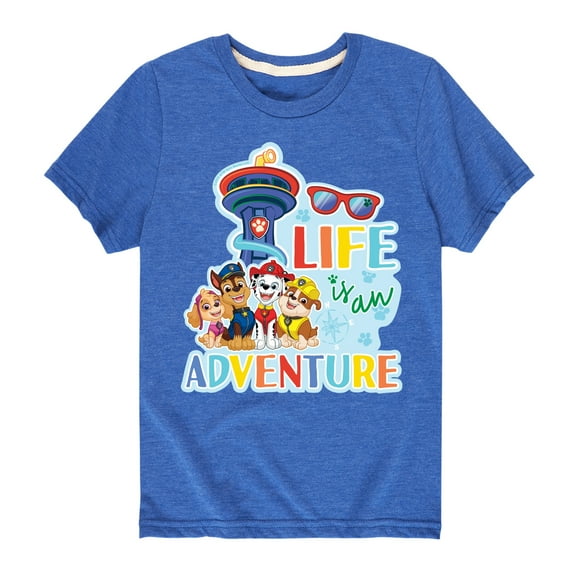 Paw Patrol - Life Is An Adventure - Toddler And Youth Short Sleeve Graphic T-Shirt