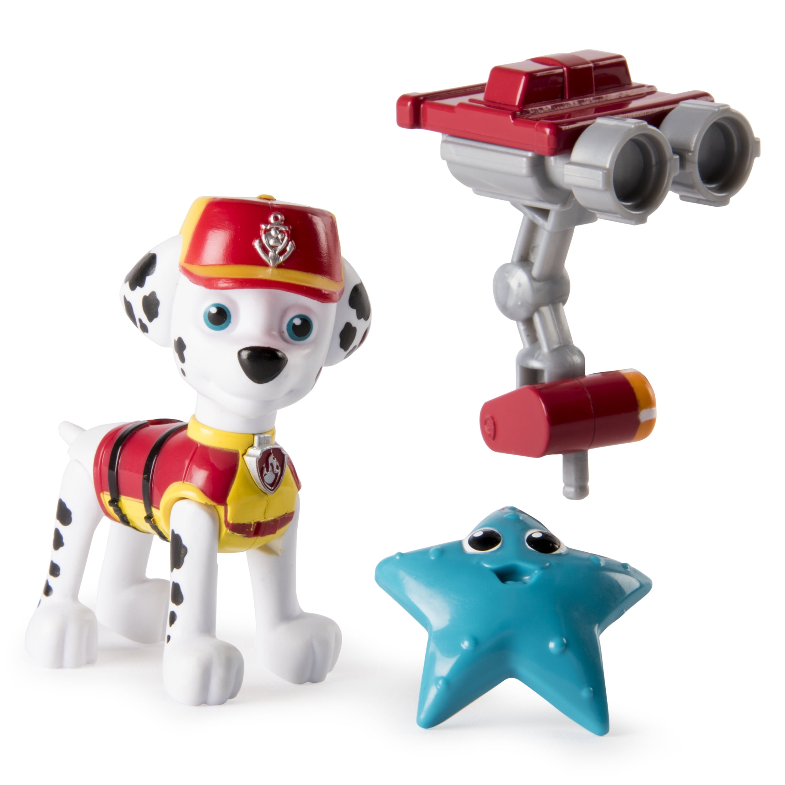 Paw Patrol - Lifeguard Marshall Figure with Removable Backpack and Bonus Sea Friend
