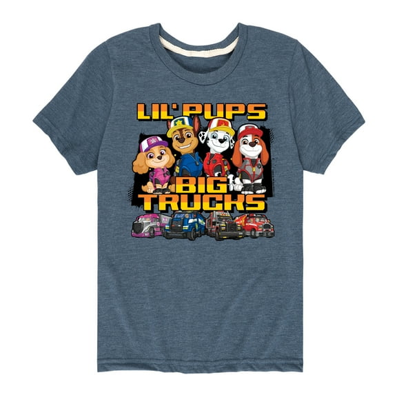 Paw Patrol - Lil Pups Big Trucks - Toddler And Youth Short Sleeve Graphic T-Shirt